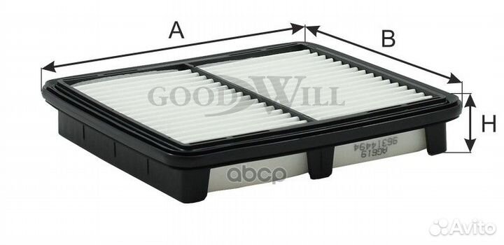 Фильтр воздушный AG619 Goodwill
