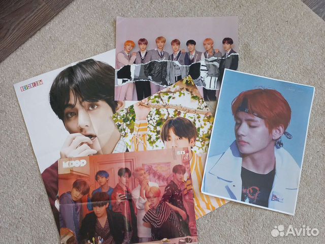 BTS плакаты, значки, книги, наклейки