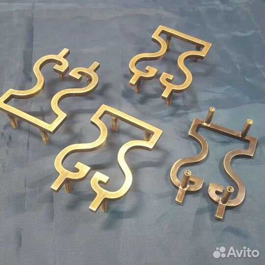 Мебельные ручки латунь