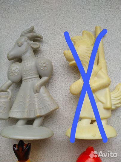 Фигурки колкий пластик СССР