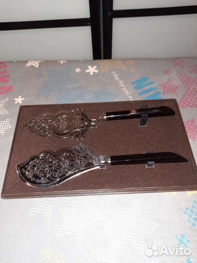 Набор для торта мельхиор СССР коллекция антиквариа