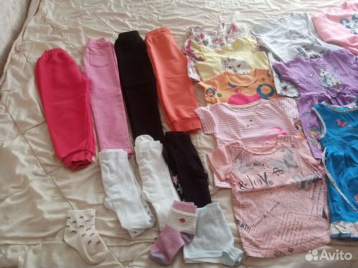 Детские вещи на девочку 98 пакетом