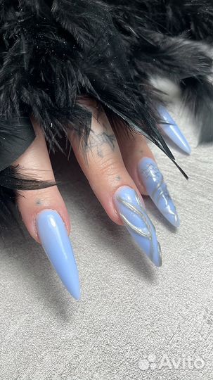 Маникюр наращивание ногтей моделирование