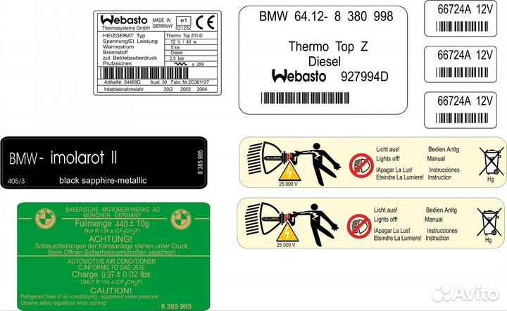 Размерность колес наклейка