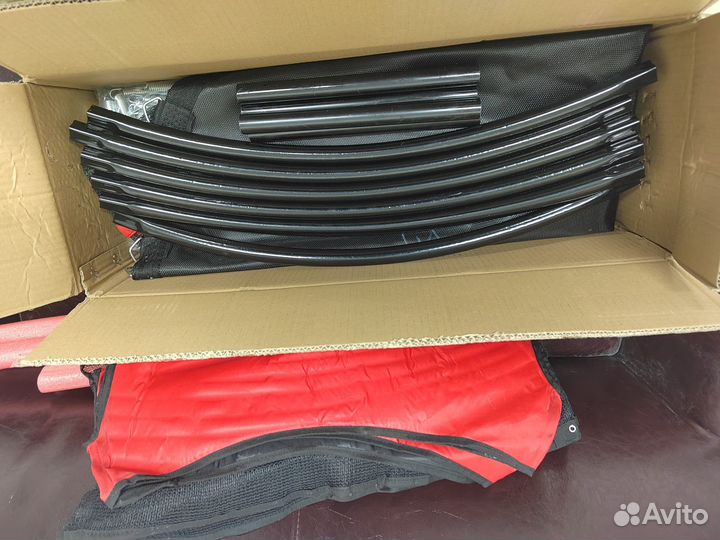 Детский батут-манеж каркасный с сеткой