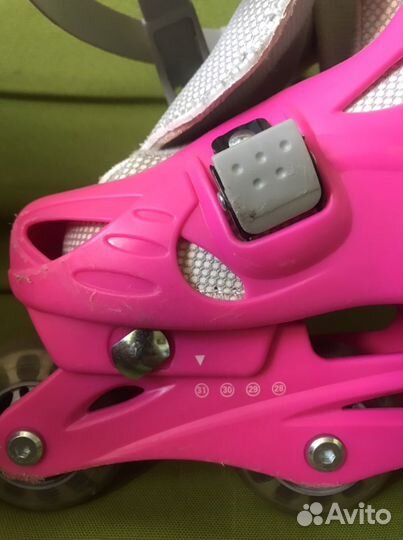 Роликовые коньки для девочки (раздвижные)