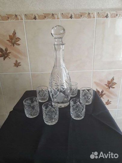 Набор хрустальный богемия