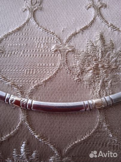 Гривна авторская с золотыми накладками