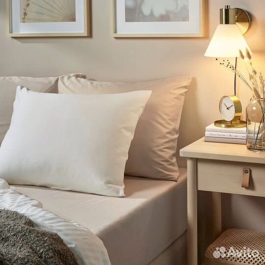 Простынь на резинке 160*200 IKEA наттэсмин