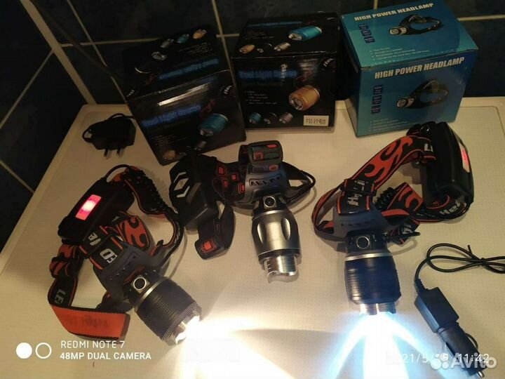 Фонарь налобный Новый для охоты - рыбалки