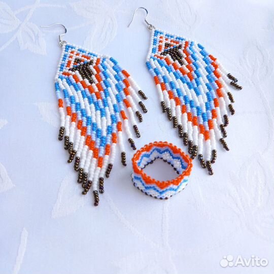 Серьги из бисера