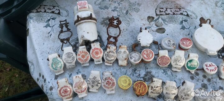 Старинные керамические пробки