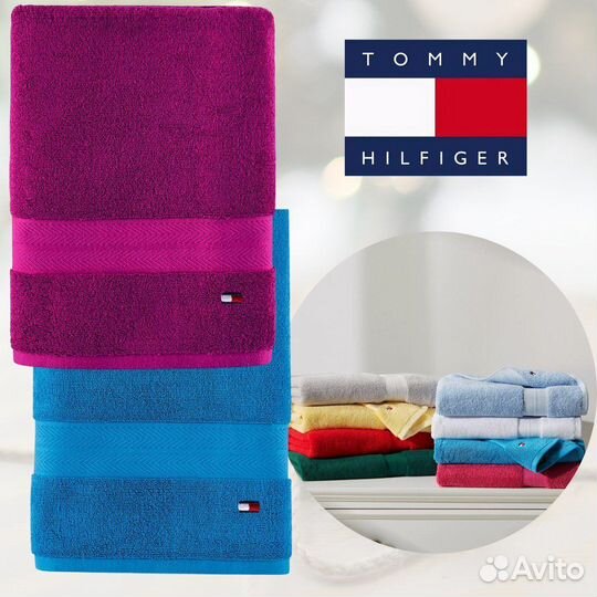 Полотенце банное Tommy Hilfiger. Оригинал