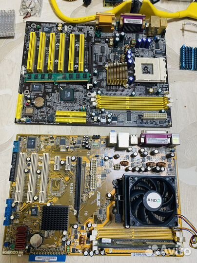 Материнская плата с процессором