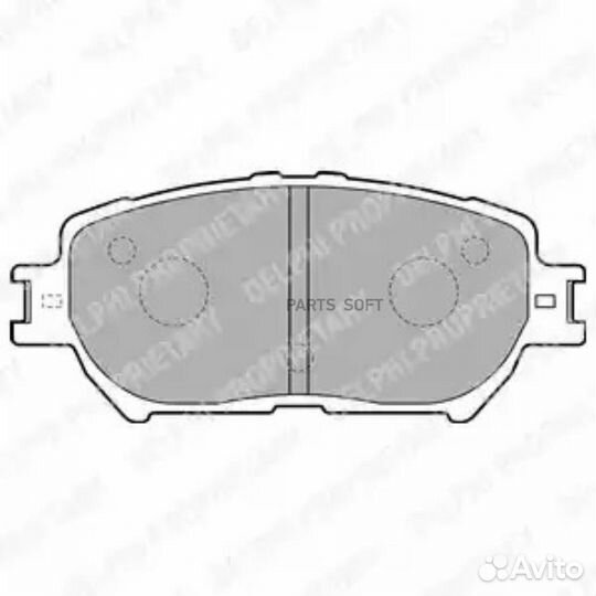 Delphi LP1738 Колодки торм.пер
