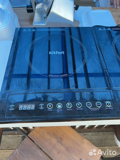 Индукционная плита 2 конфорки Kitfort