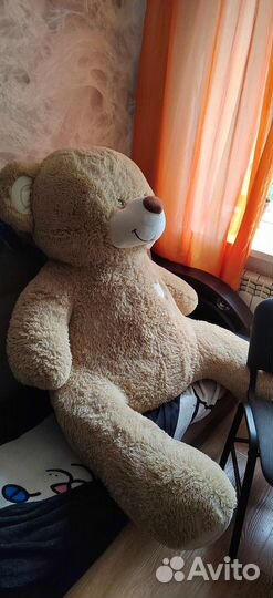 Плюшевый медведь новый 200 метра с лапами 110 сидя