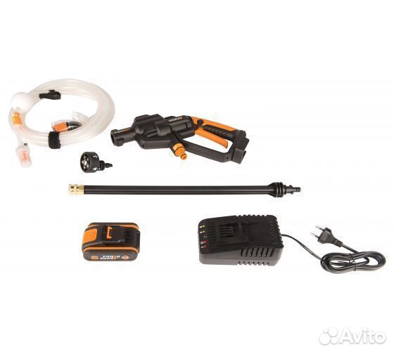 Мойка акк. б/щёточн. 20V hydro shot worx