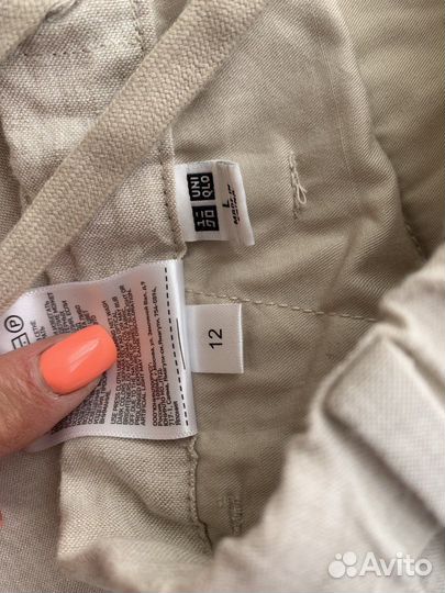 Шорты лен uniqlo L