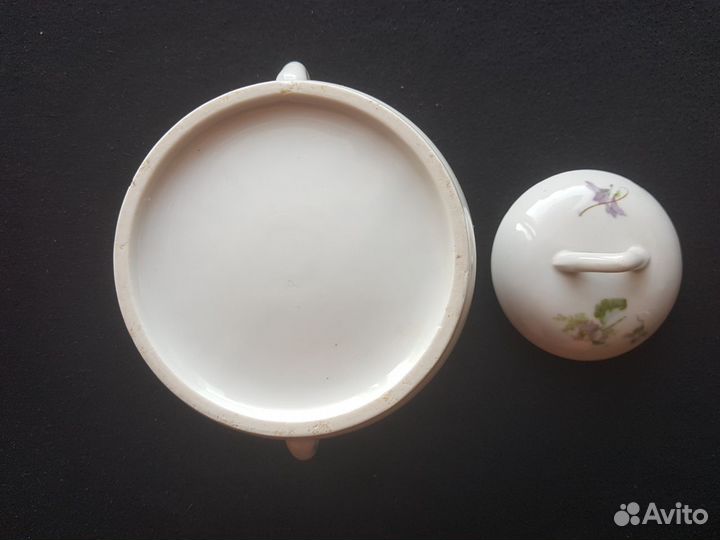 Сахарница, фарфор, модерн, Кузнецов, Россия