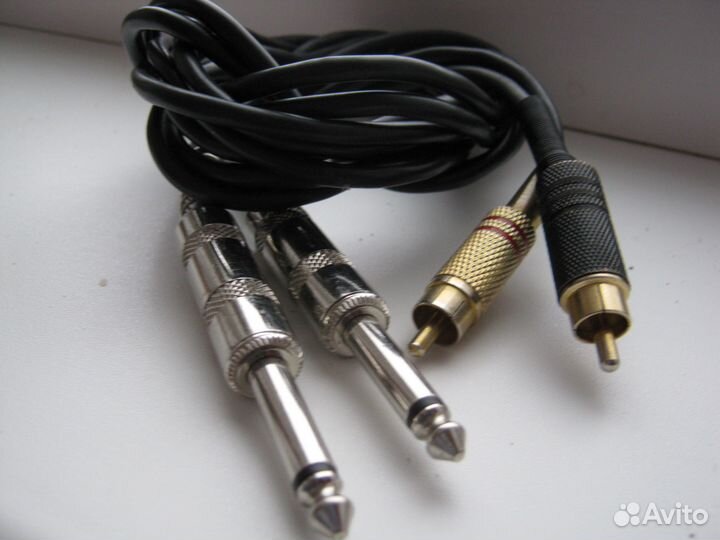 Кабель Jack 6.3-RCA