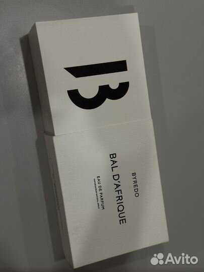 Коробка и флакон byredo