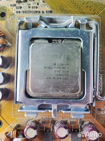 Материнская плата с процессором 775
