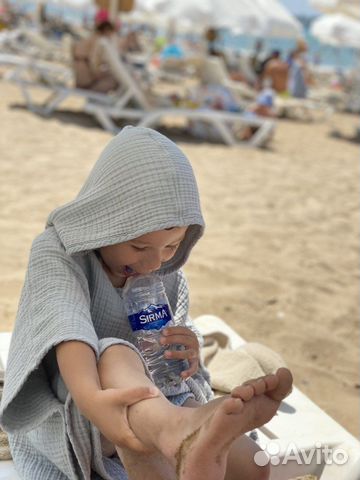 Детское муслиновое пончо