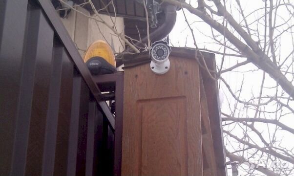 Камера видеонаблюдения уличная / установка