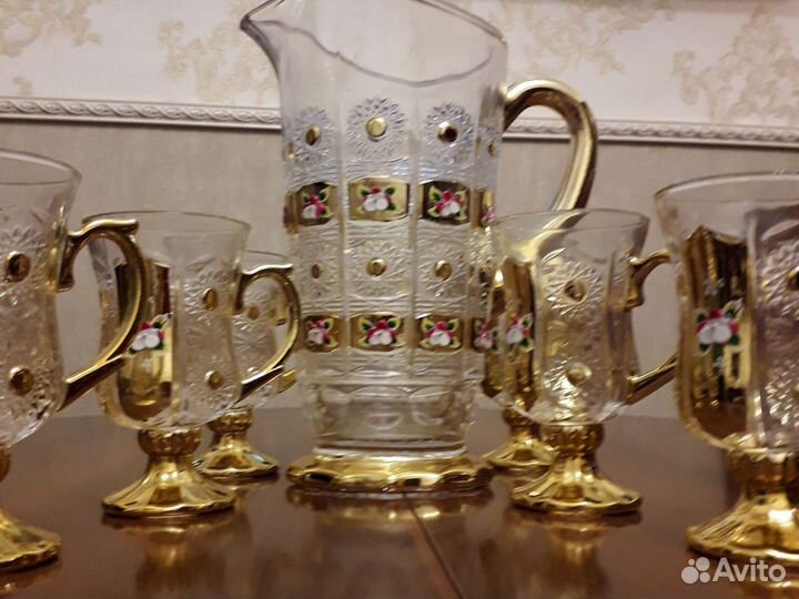 Набор стаканов+кувшин Подарок Посуда Кружки