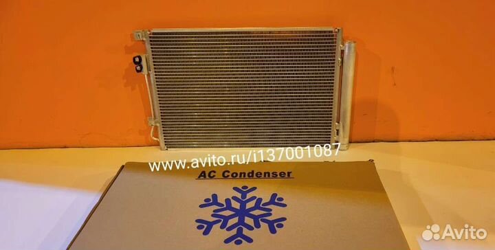 Hyundai Solaris 2 радиатор кондиционера новый