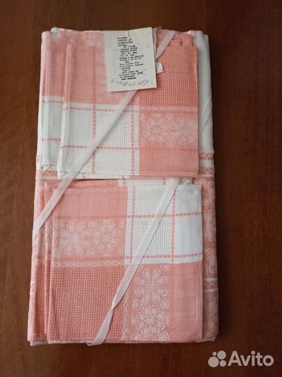 Скатерть + салфетки лен ссср. Новые
