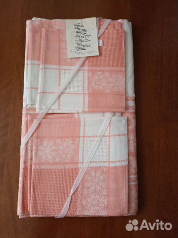 Скатерть + салфетки лен ссср. Новые