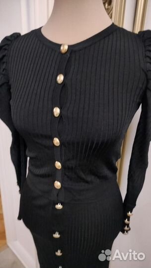 Трикотажный костюм юбка и кофта Zara р. 42-44