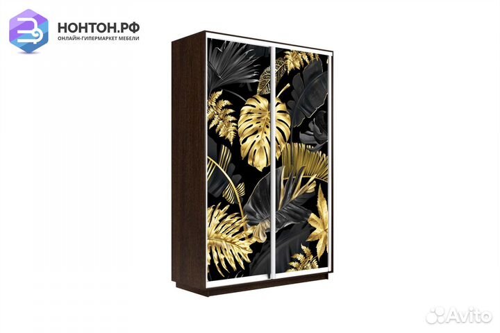 Шкаф-купе 2-х дверный Нонтон фото №1003 / венге