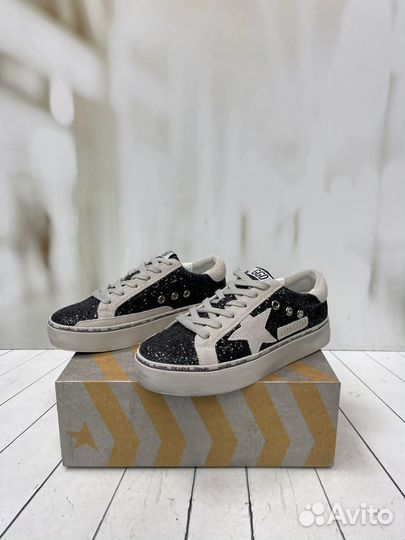 Кеды Golden Goose Hi Star Glitter premium