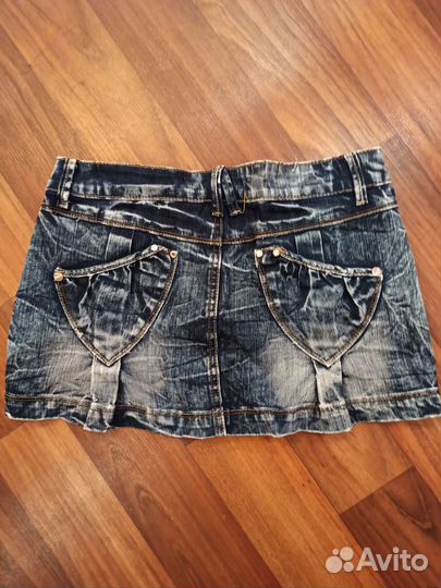 Джинсовая mini юбка