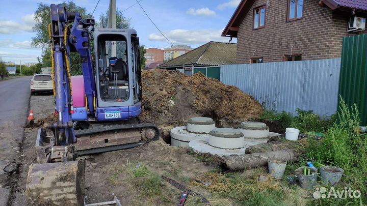 Выгребная яма септик канализация из бетонных колец