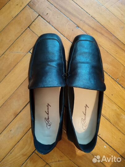 Туфли лоферы натуральная кожа женские р 35-36