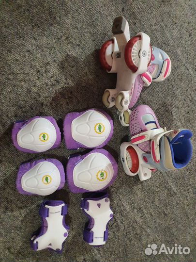 Роликовые коньки детские раздвижные
