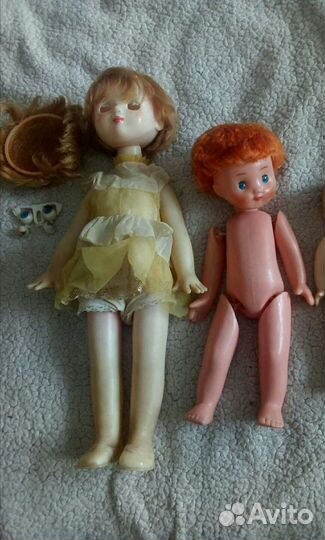 Кукла СССР, загорский малыш, рыженькая