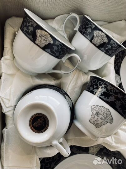 Столовый сервиз Da Vinci Caesarion Black Platinum