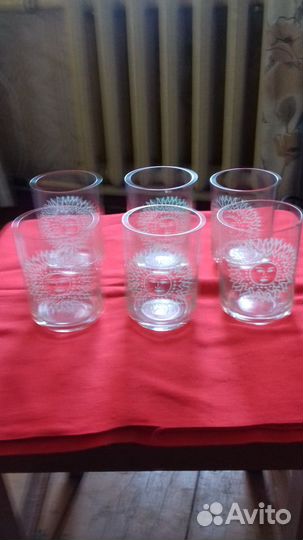 Посуда из цветного стекла СССР