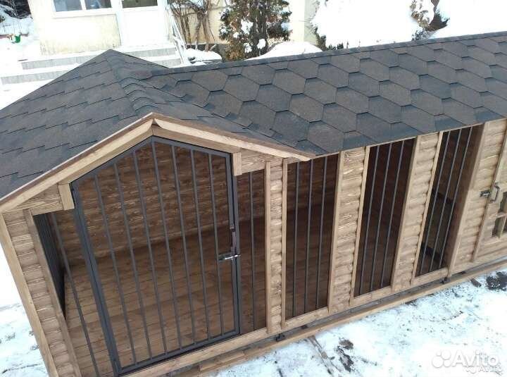 Вольер для собак. Утеплённая будка