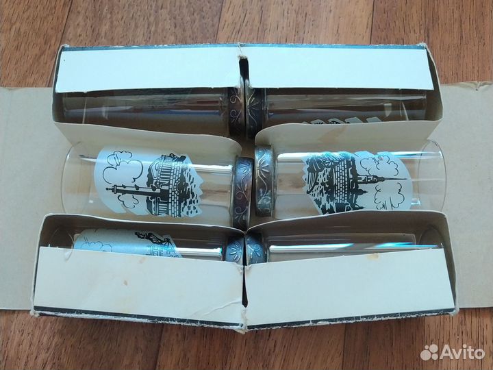 Хрустальные стаканы 6шт