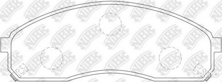 Nibk PN0671 Колодки торм.пер