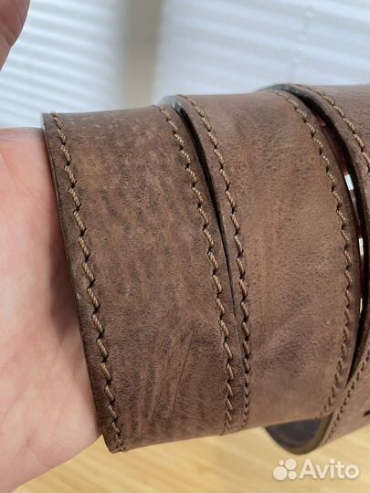 Ремень мужской кожаный Италия оригинал