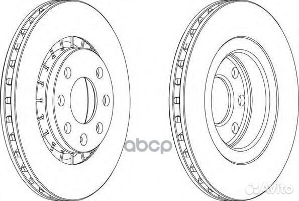 Диск тормозной ddf206 Ferodo