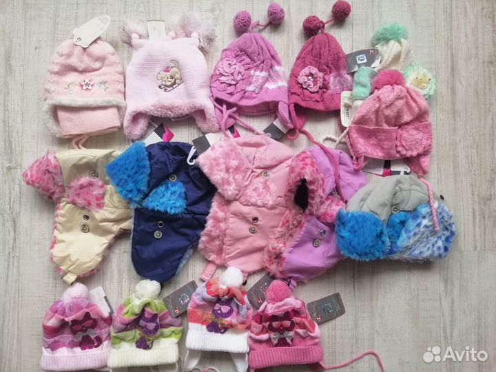 Шапки новые для девочек и мальчиков