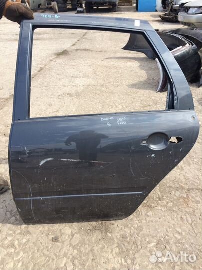 Дверь задняя левая гранта калина датсун